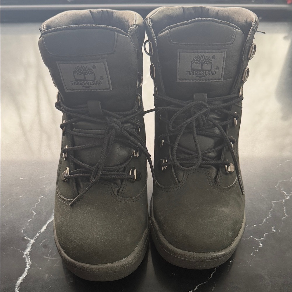 Timberland Black Lace-Up Boots